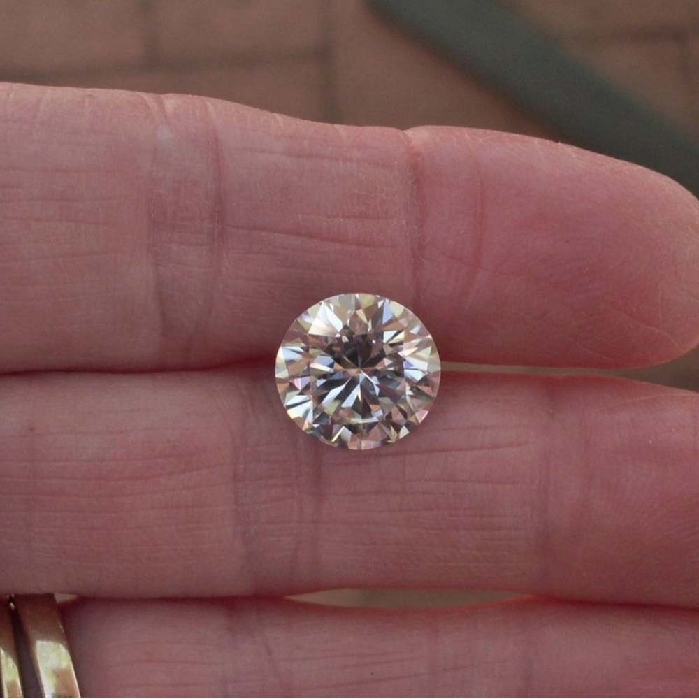 🔥2CT VVS Certified Round Brilliant Cut Moissanite  Sparkling Loose Stone